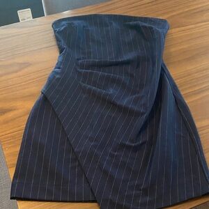 Wild Fable Navy Pinstripe Dress
